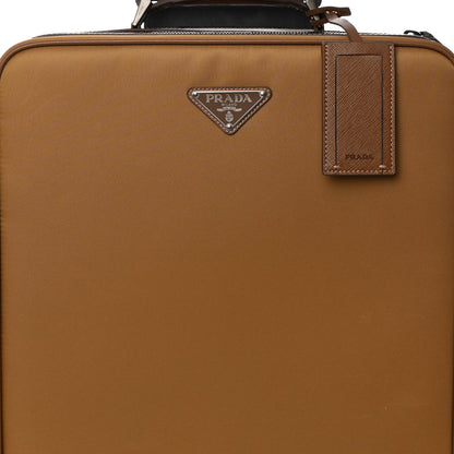 Prada Tessuto Nylon Saffiano Travel Trolley Tabacco 6 of 12