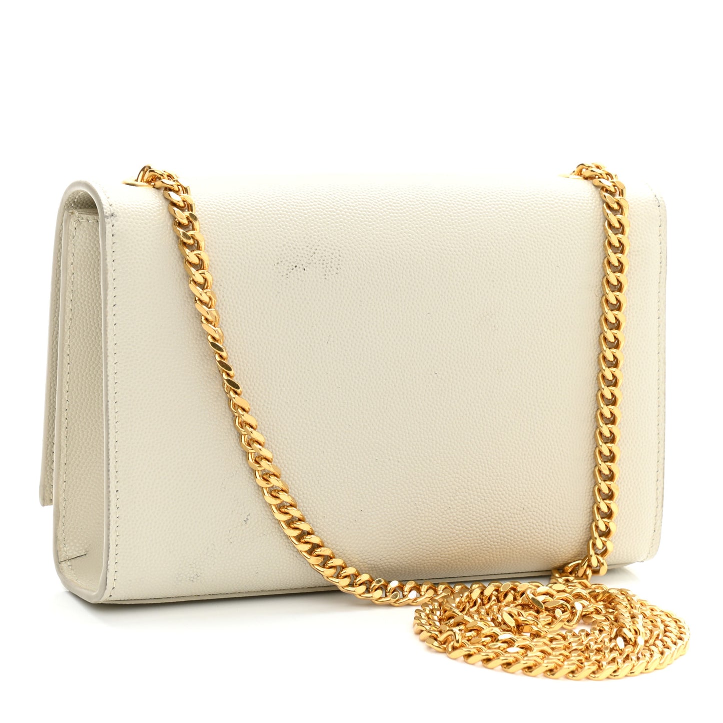 Grain De Poudre Small Classic Monogram Kate Tassel Satchel Crema Soft