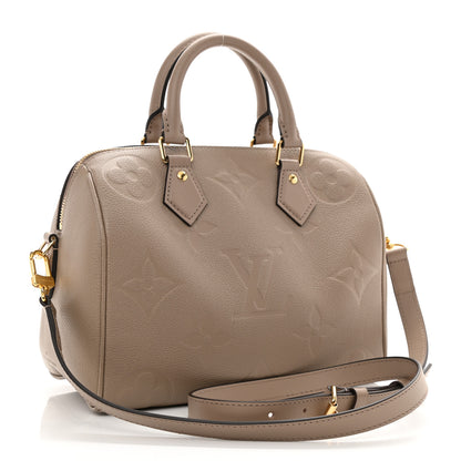 Louis Vuitton Empreinte Monogram Giant Speedy Bandouliere 25 Tourterelle 3 of 8