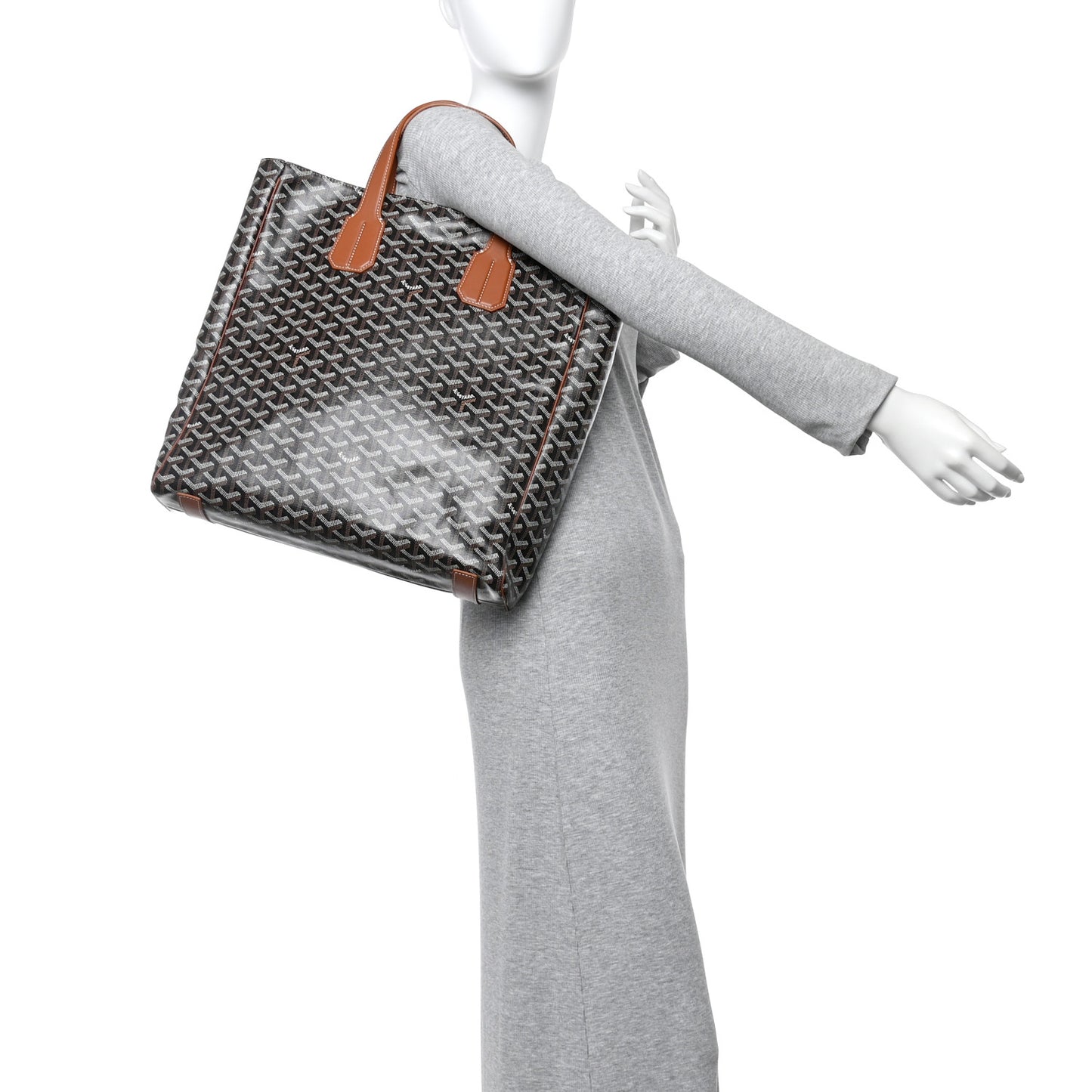 Goyardine Voltaire III Tote Black Gold