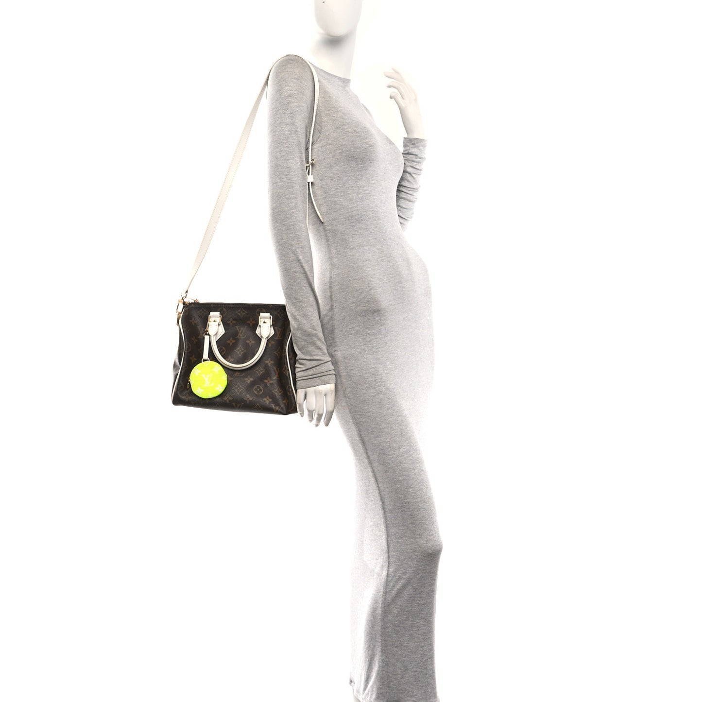 Monogram LV Match Speedy Bandouliere 25 White