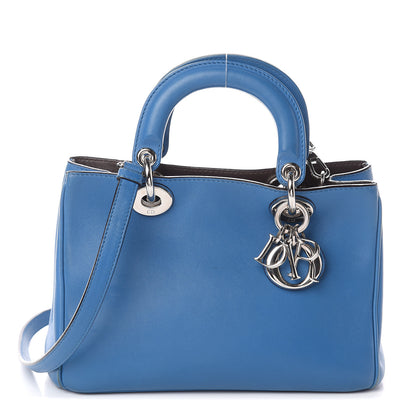 Christian Dior Calfskin Mini Diorissimo Tote Blue 1 of 7