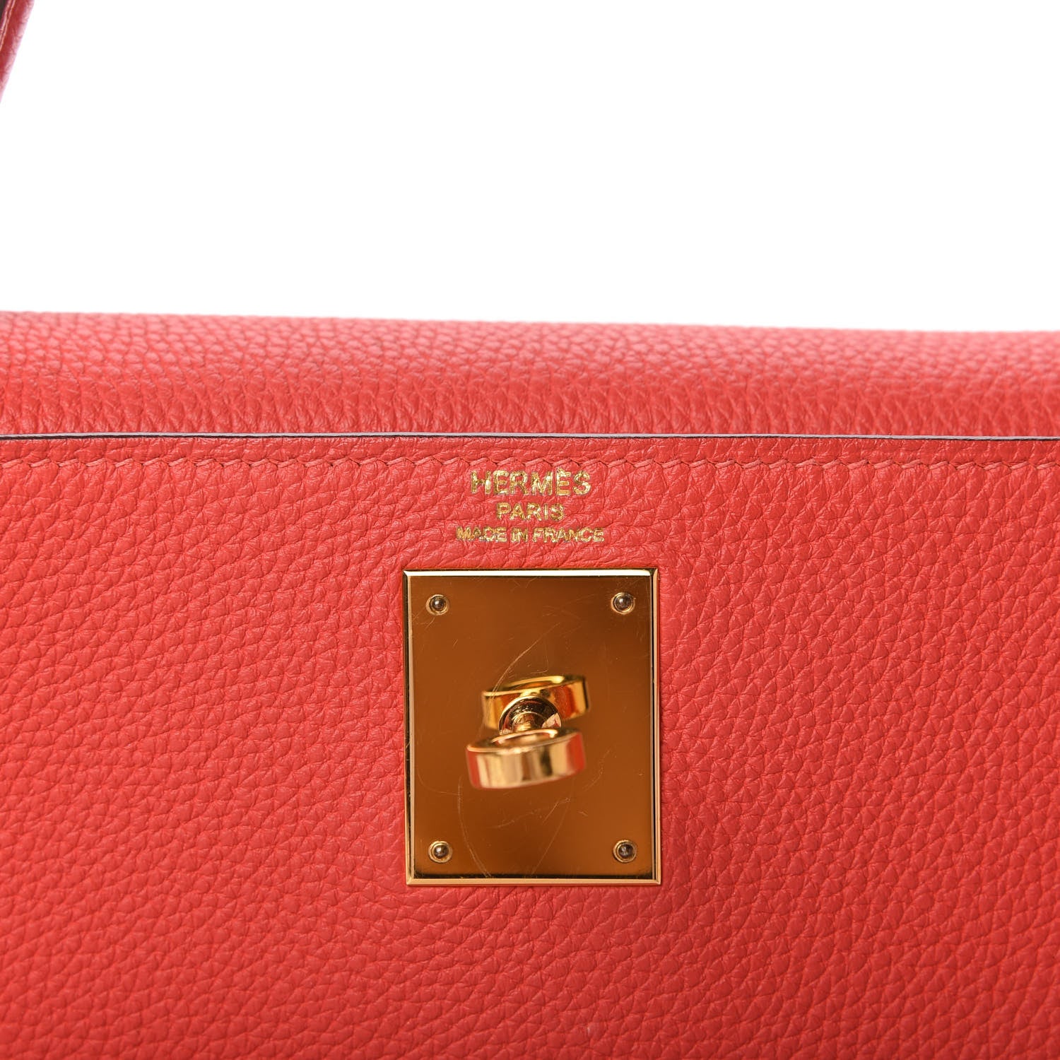 Hermes Togo Kelly Retourne 28 Rouge Pivoine 8 of 10
