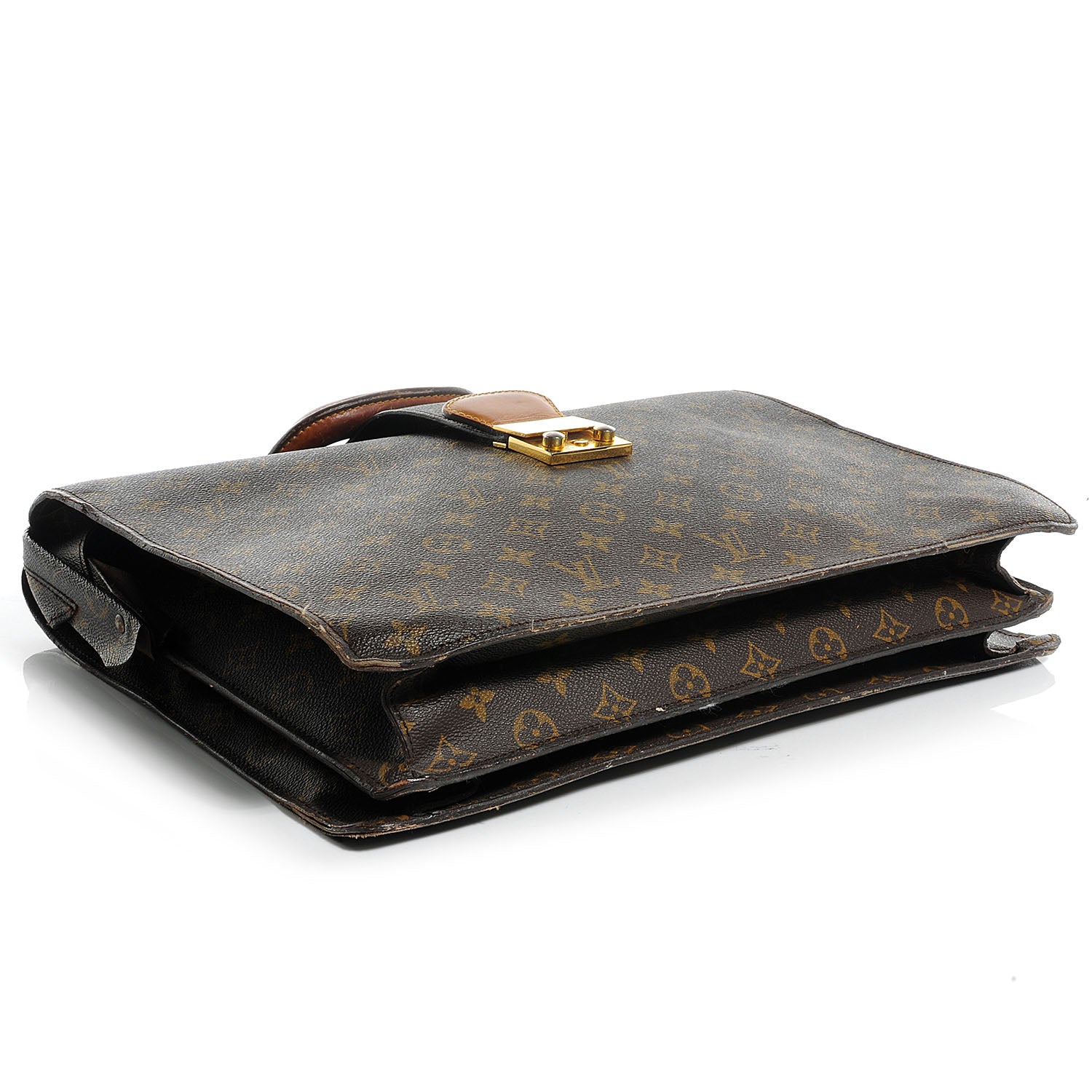 Louis Vuitton Monogram Serviette Fermoir Briefcase 4 of 14
