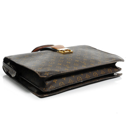 Louis Vuitton Monogram Serviette Fermoir Briefcase 4 of 14