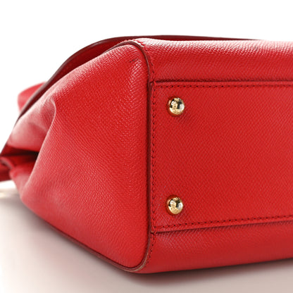 Dolce & Gabbana Dauphine Medium Miss Sicily Satchel Dark Red 8 of 10