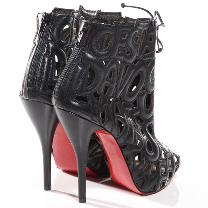 Christian Louboutin Nappa Let Me Tell You 120 Ankle Boots 37 Black 4 of 7