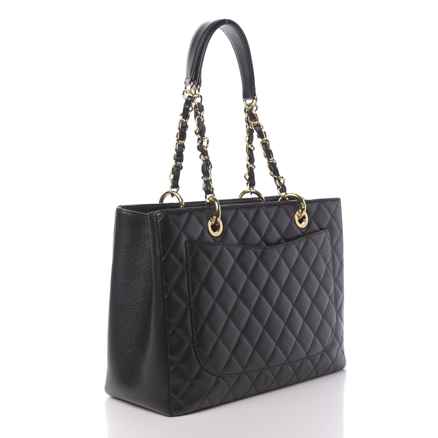 Chanel Caviar Quilted Grand Shopping Tote GST Black 3 of 11