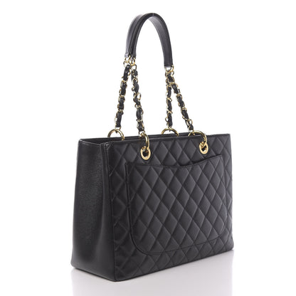 Chanel Caviar Quilted Grand Shopping Tote GST Black 3 of 11