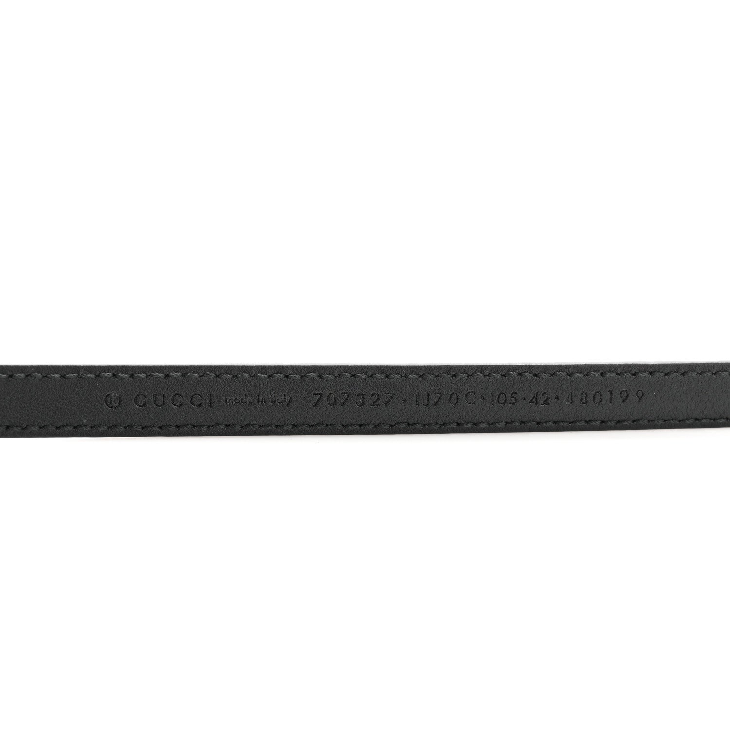 Gucci Patent Double G Thin Belt 105 42 Black 5 of 6