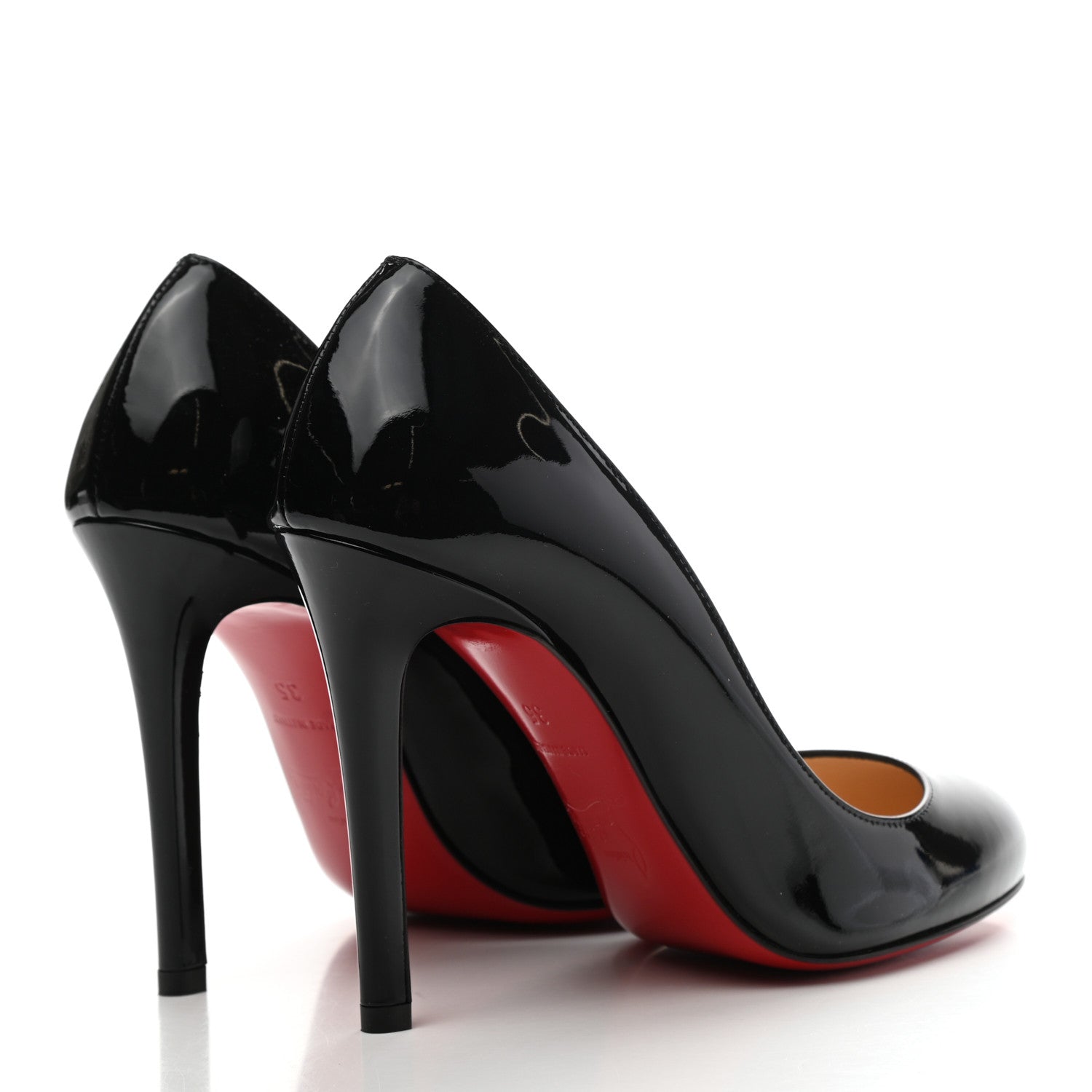 Christian Louboutin Patent Fifille 100 Pumps 35 Black 4 of 8