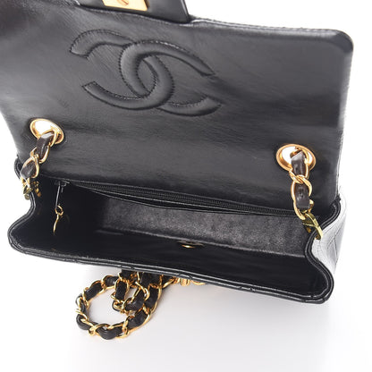 Chanel Lambskin Quilted Mini Square Flap Black 6 of 9