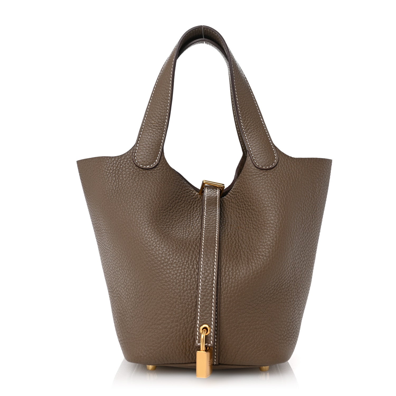 Hermes Taurillon Clemence Picotin Lock 18 PM Etoupe 1 of 10