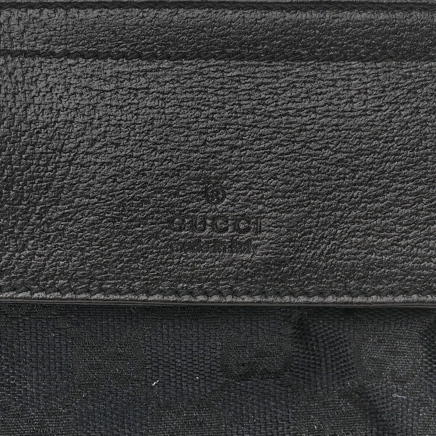 GG Monogram Double Pocket Belt Bag Black