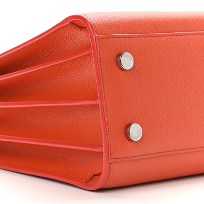 Saint Laurent Grained Calfskin Baby Sac De Jour Mandarine 7 of 13