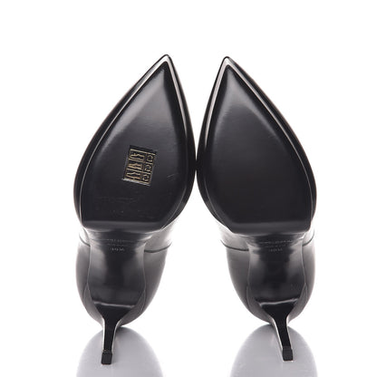 Saint Laurent Calfskin Janis 105 Ankle Boots 39.5 Black 5 of 9
