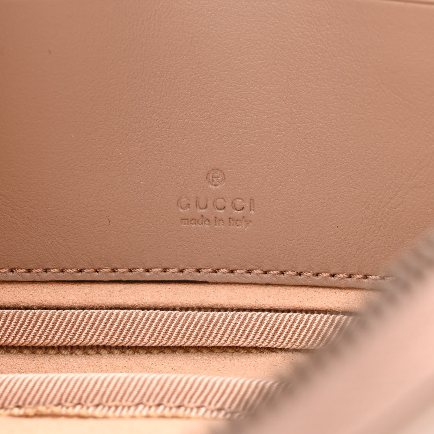 Gucci Calfskin Matelasse Mini GG Marmont Chain Crossbody Bag Porcelain Rose 6 of 11