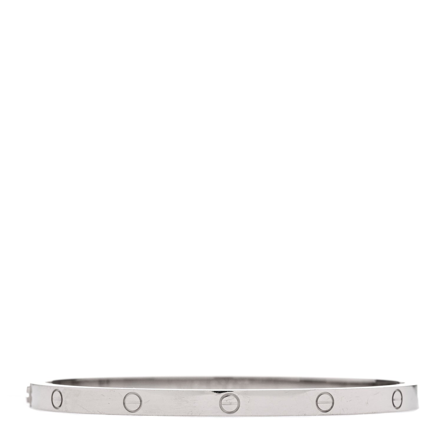 Cartier 18K White Gold Small LOVE Bracelet 16 2 of 8