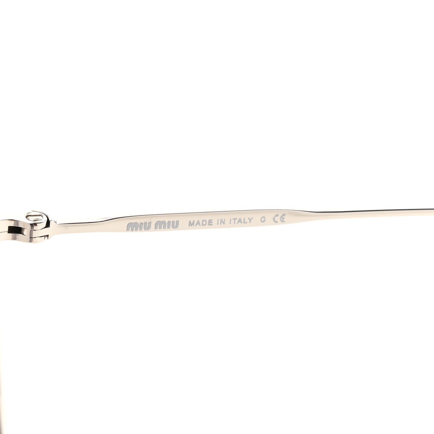 Metal Round Sunglasses SMU59U White