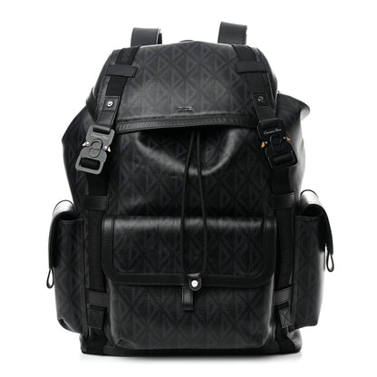 Christian Dior Canvas CD Diamond Hit The Road Backpack Black 2 of 13