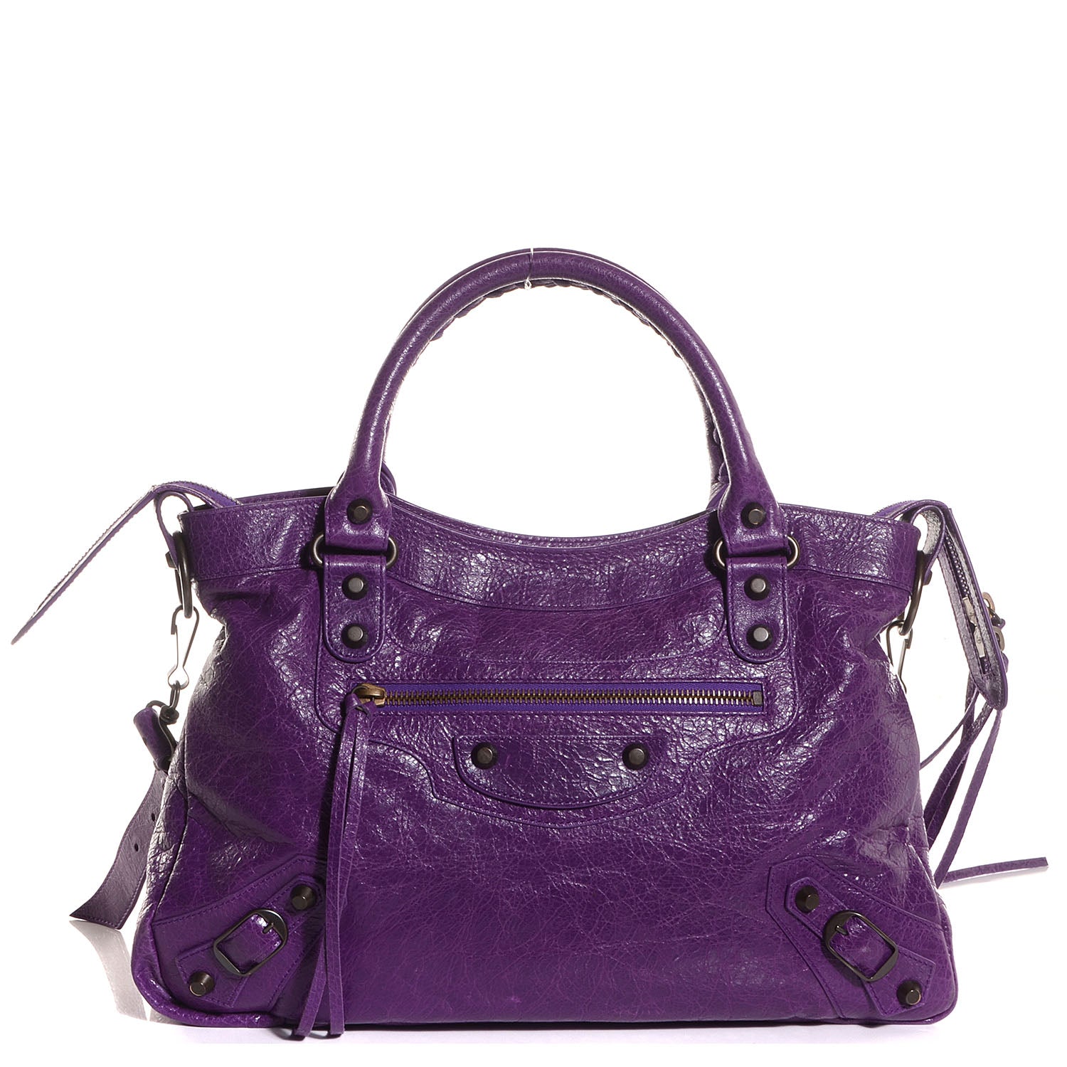 Balenciaga Agneau Classic Hardware Town Ultraviolet 1 of 12