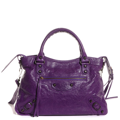 Balenciaga Agneau Classic Hardware Town Ultraviolet 1 of 12