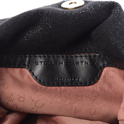 Stella McCartney Shaggy Deer Mini Falabella Fold Over Tote Black 6 of 10