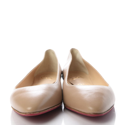 Christian Louboutin Nappa Eloise Flats 40.5 Nude 2 of 9