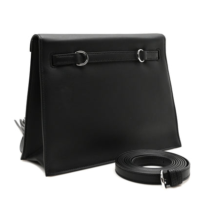 Hermes Swift Kelly Danse Anate Fringed Belt Bag Black 3 of 10
