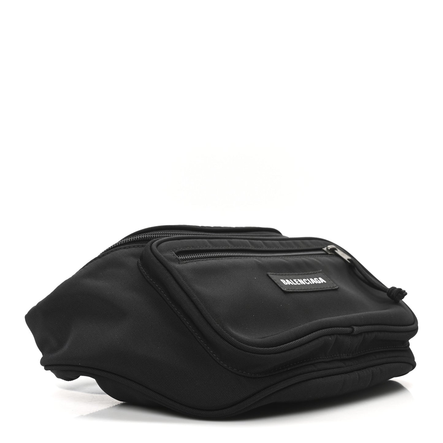 Nylon Canvas Logo Explorer Beltpack Black White