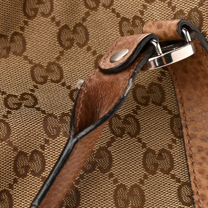 Gucci Monogram Old Libeccio Medium Miss GG Top Handle Bag Beige Ebony Light Brown 14 of 18