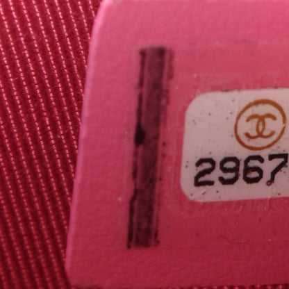 Chanel Caviar Quilted Zipped Key Holder Case Pink 7 of 8