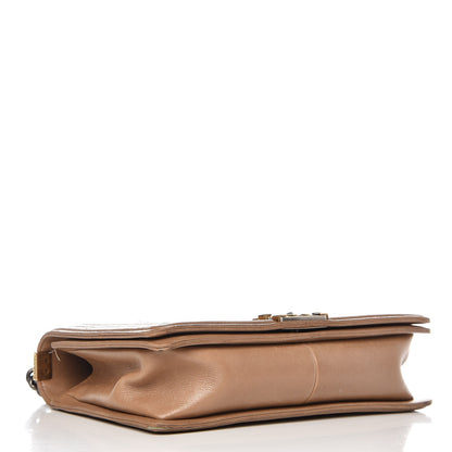 Chanel Calfskin Double Stitch New Medium Boy Flap Camel 4 of 18