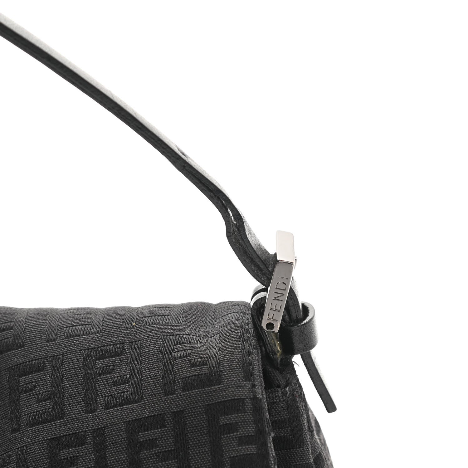 Fendi Zucchino Baguette Black 9 of 12