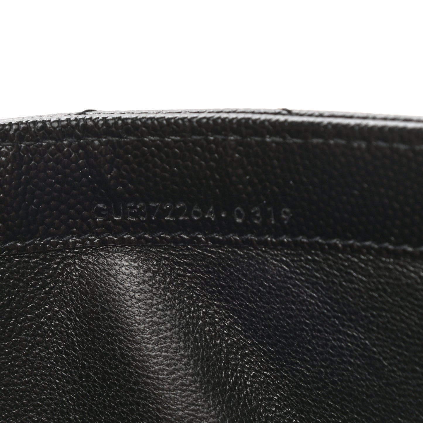 Grain De Poudre Matelasse Chevron Monogram Flap Wallet Black