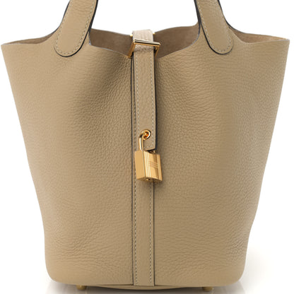 Hermes Taurillon Clemence Picotin Lock 18 PM Trench 8 of 11