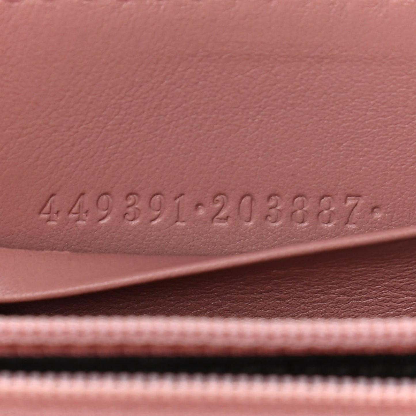 Microguccissima Zip Around Wallet Soft Pink