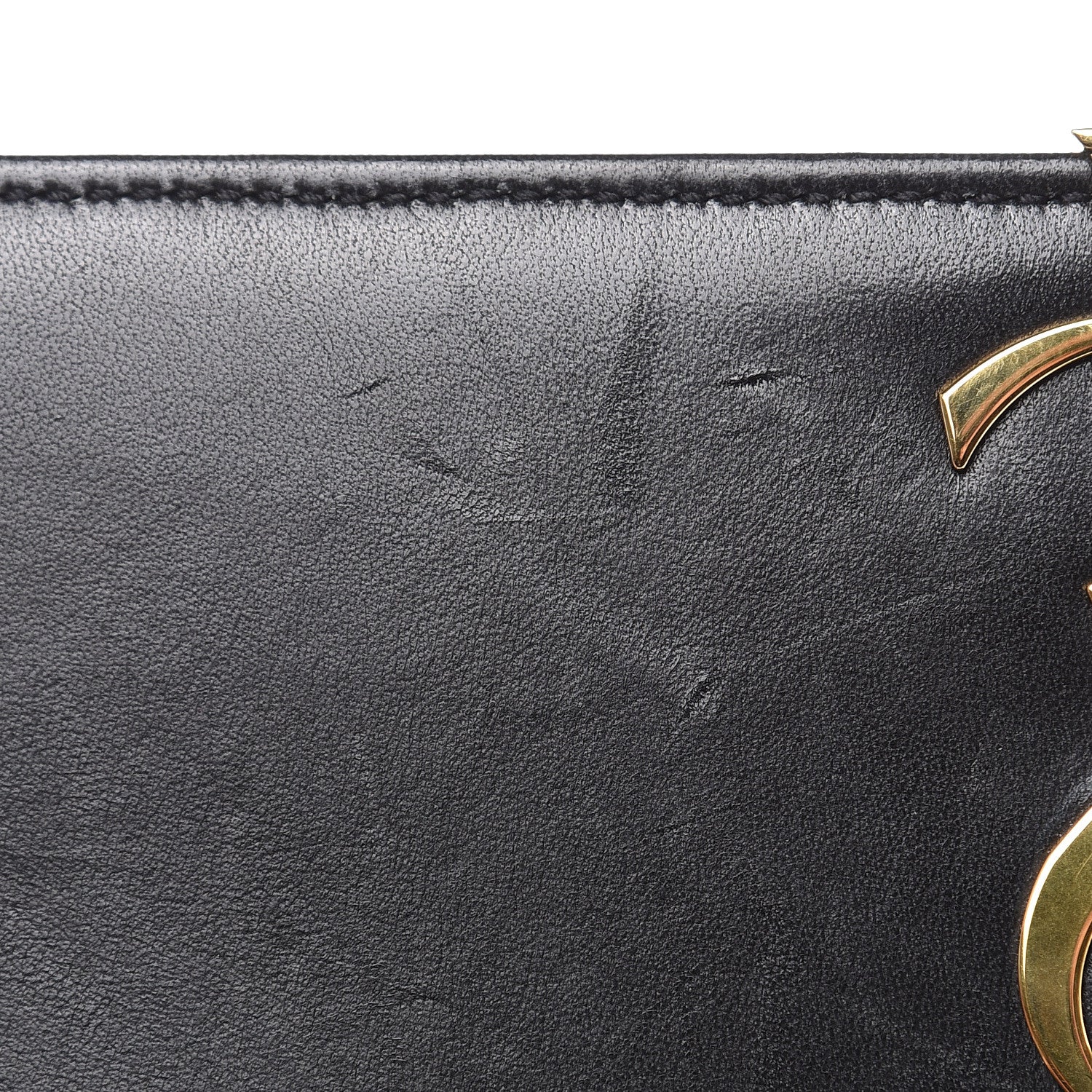 Saint Laurent Lambskin Matelasse Monogram Medium Vicky Chain Bag Black 14 of 14