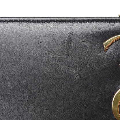 Saint Laurent Lambskin Matelasse Monogram Medium Vicky Chain Bag Black 14 of 14