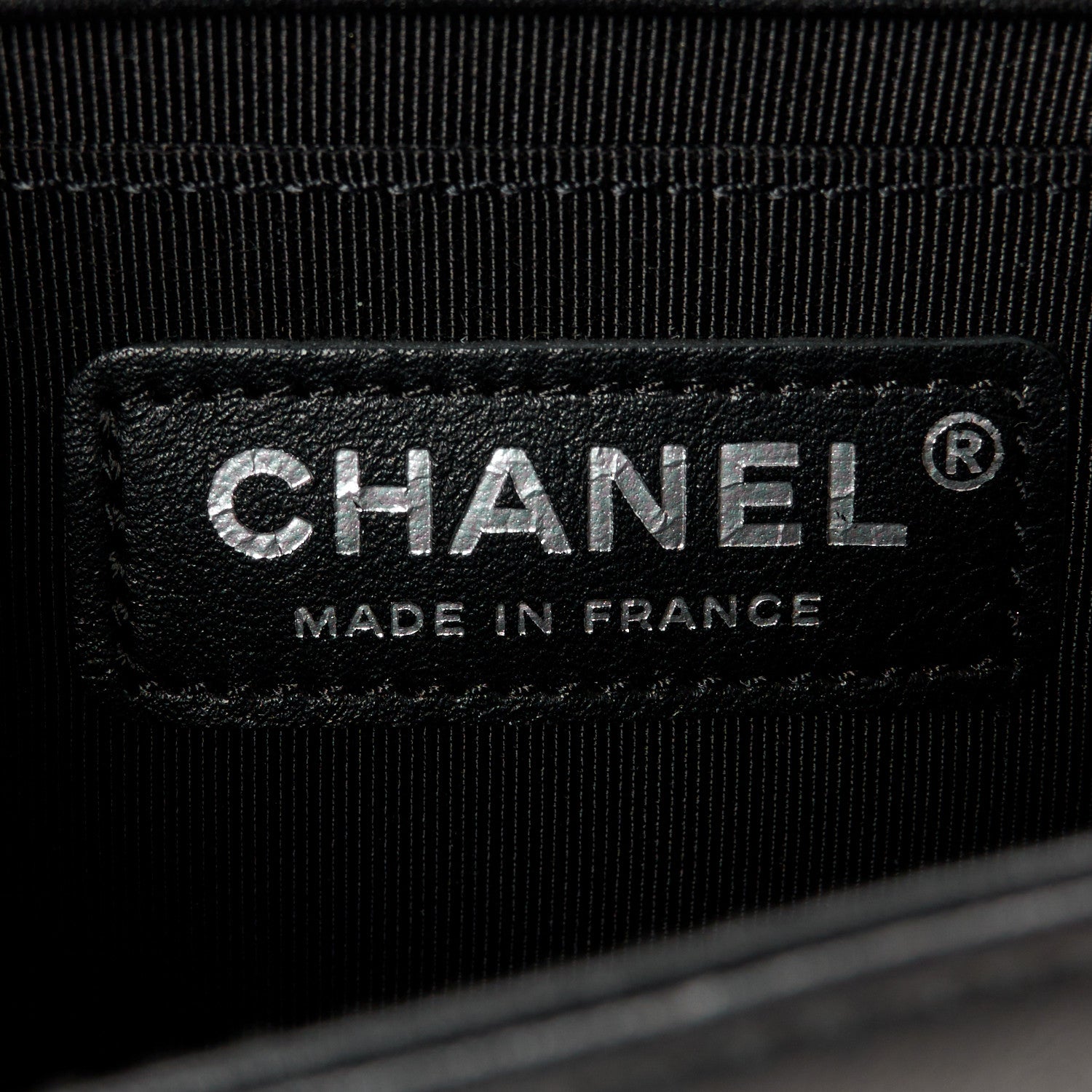 Chanel Calfskin Chevron Quilted Medium Boy Flap Black 6 of 11