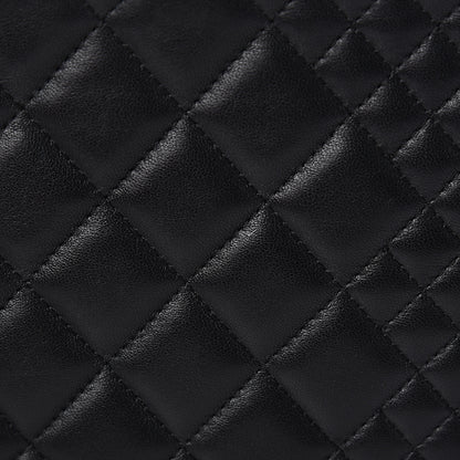 Chanel Lambskin Bi Quilted Medium Cosmetic Case Black 10 of 11