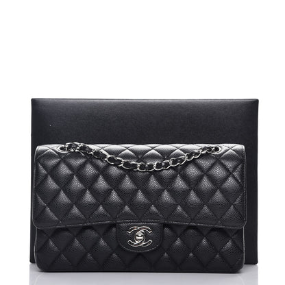 Chanel Caviar Quilted Medium Double Flap Black 8 of 8