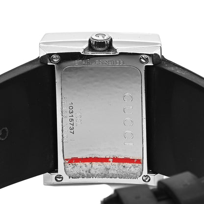 Gucci Stainless Steel Rubber Diamond Bezel 31mm 100L Quartz Watch Black 4 of 5