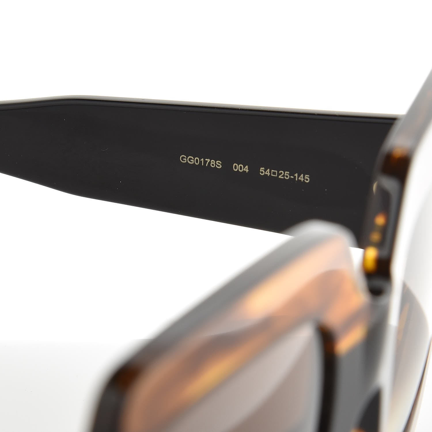 Gucci Square Frame GG0178S Sunglasses Havana 6 of 7