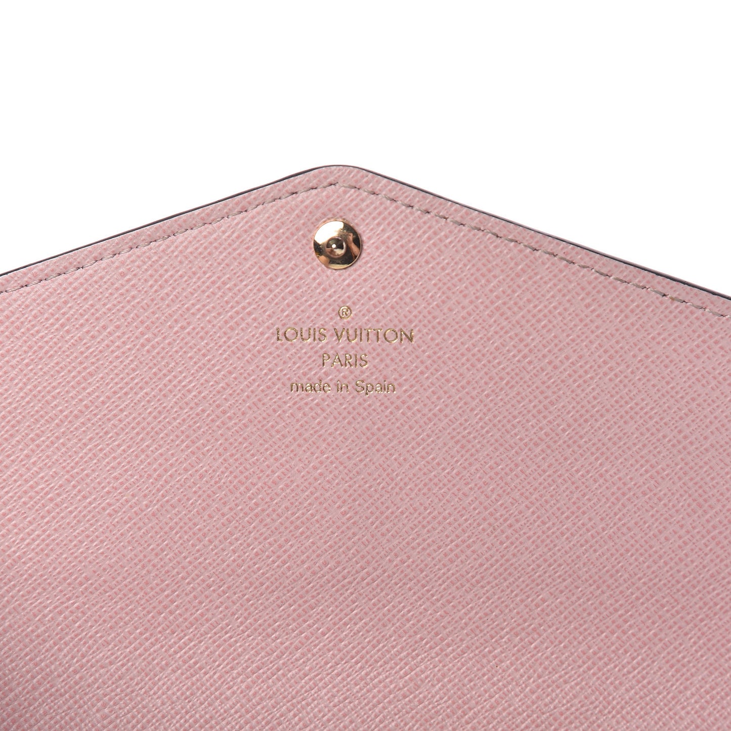 Damier Ebene Sarah Wallet NM Rose Ballerine