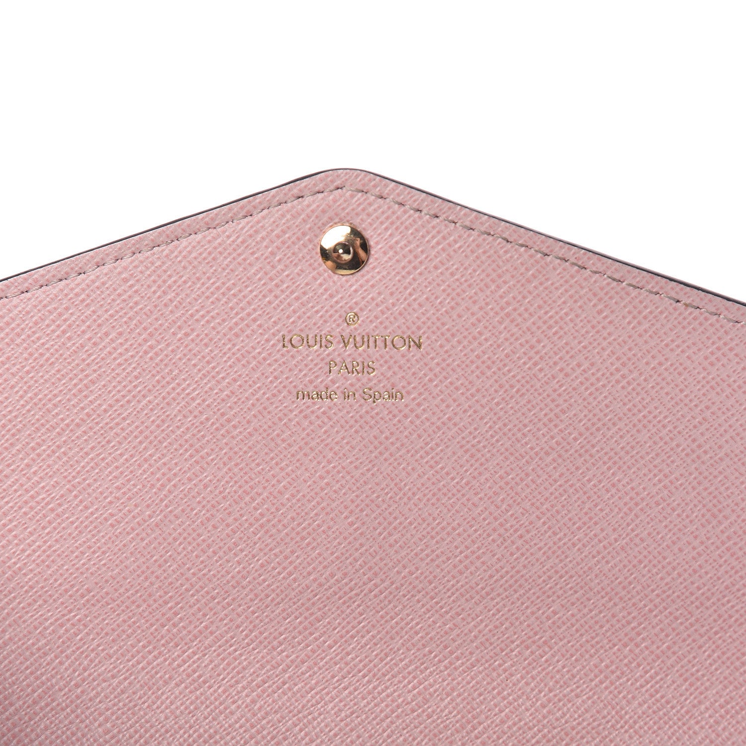 Louis Vuitton Damier Ebene Sarah Wallet NM Rose Ballerine 6 of 9