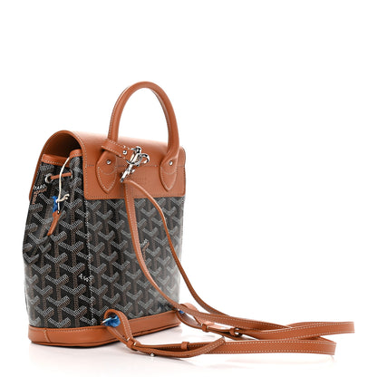 Goyard Goyardine Calfskin Mini Alpin Backpack Black Gold 3 of 9