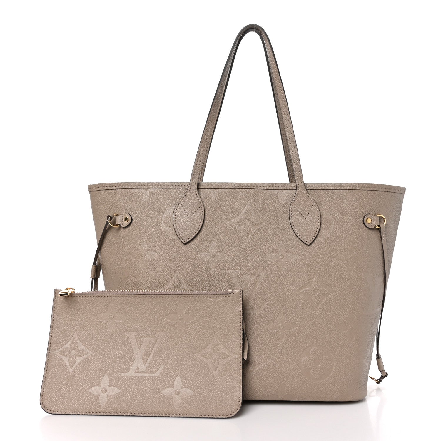 Louis Vuitton Empreinte Monogram Giant Neverfull MM Tourterelle 3 of 11