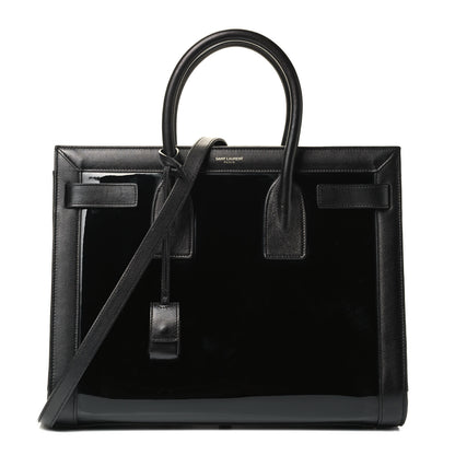 Saint Laurent Patent Calfskin Small Sac de Jour Black 1 of 4