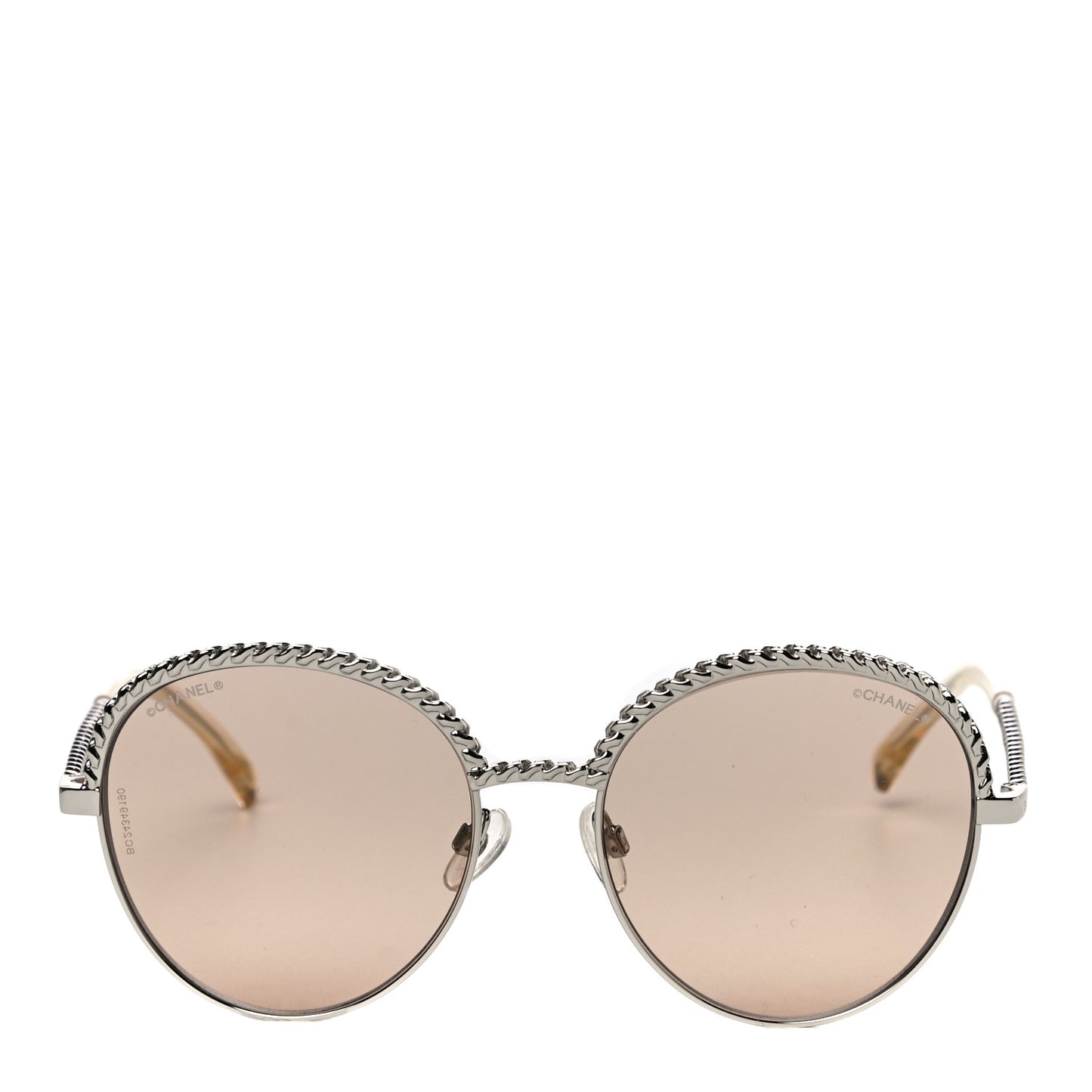 Chain Pantos Sunglasses 4242 Silver Brown